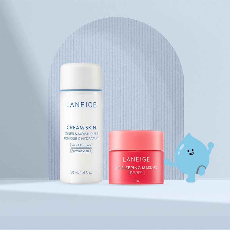 Image of LANEIGE LIP SLEEPING MASK EX [BERRY] 8g&LANEIGE Cream Skin Refiner 50ML