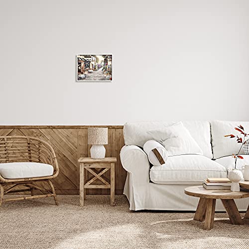 Image of 'Traditional Village City Architecture'| Framed Giclee Art | Stupell Industries | White, 14 x 11 Inches, Easy to Hang and Sturdy, Made in USA, by Ruane Manning