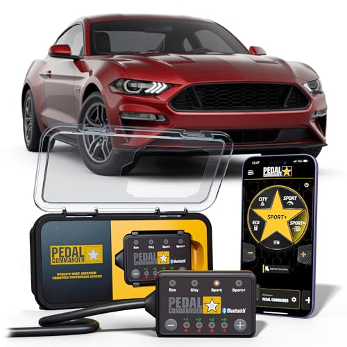 PEDAL COMMANDER Throttle Response Controller Compatible with Ford Mustang 2011-2025, Plug-and-Play, 4 Modes 36 Sensitivity Levels, App Control Anti-Theft, Performance Upgrade, Ford Mustang Accessories