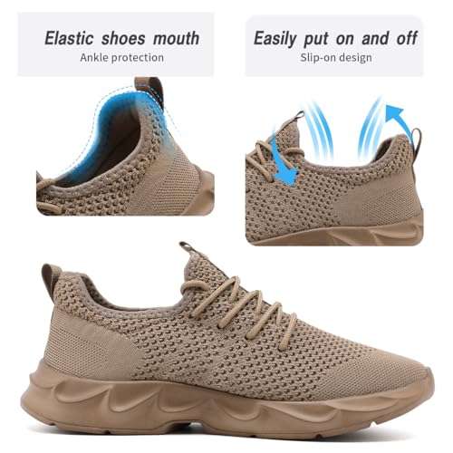 Image of DLWKIPV Womens Walking Shoes Slip On Sneakers Tennis Shoes Running Sport Workout Gym Shoes Athletic Non Slip Lightweight Breathable Fashion Casual Shoes for Travel Work