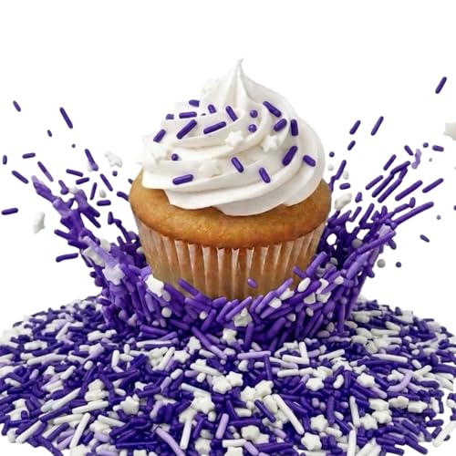 Image of Manvscakes Sprinkles- Edible Cake and Cupcake Sprinkles with Assorted Shapes and Sizes for Parties, Metallic Sprinkle Mix for Cookies, Ice Cream, Cake and Cupcake Decorating