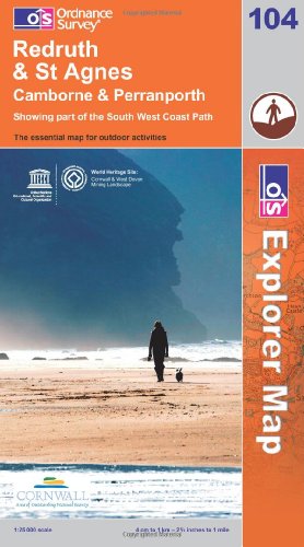OS Explorer map 104 : Redruth & St Agnes
