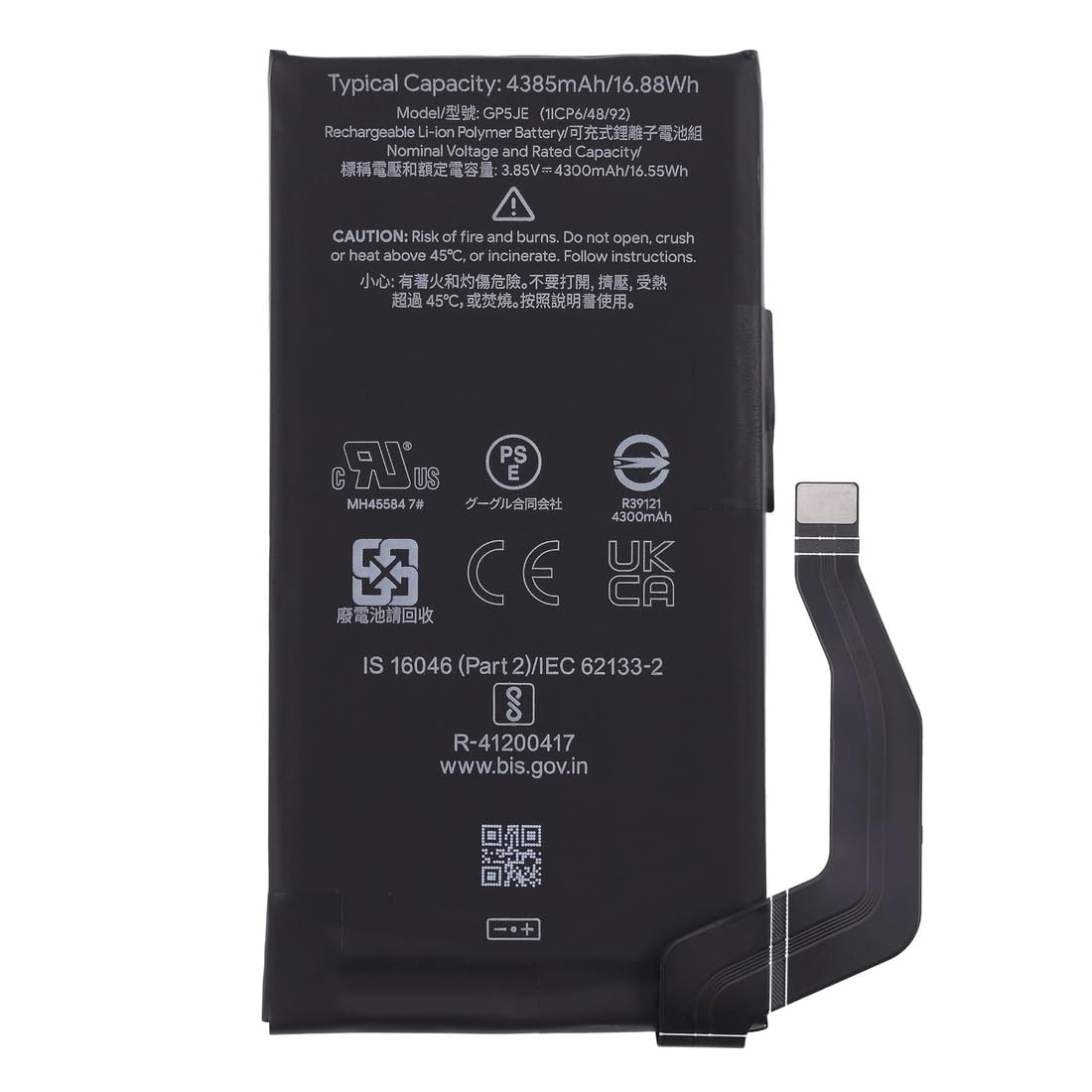 Kit de reparación de batería premium GP5JE para Google Pixel 7A – 4385mAh – Calidad original con 10 herramientas y adhesivo