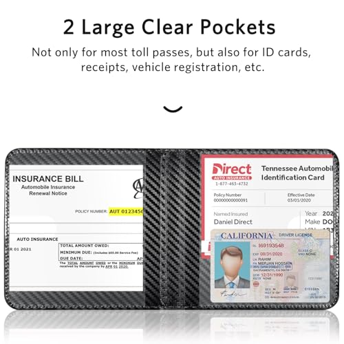 Image of CoBak Car Registration and Insurance Holder - Vehicle Glove Box Car Organizer, Auto Truck Comparment Accessories Case for Essential Document, Driver License, Cards (Black woven pattern)