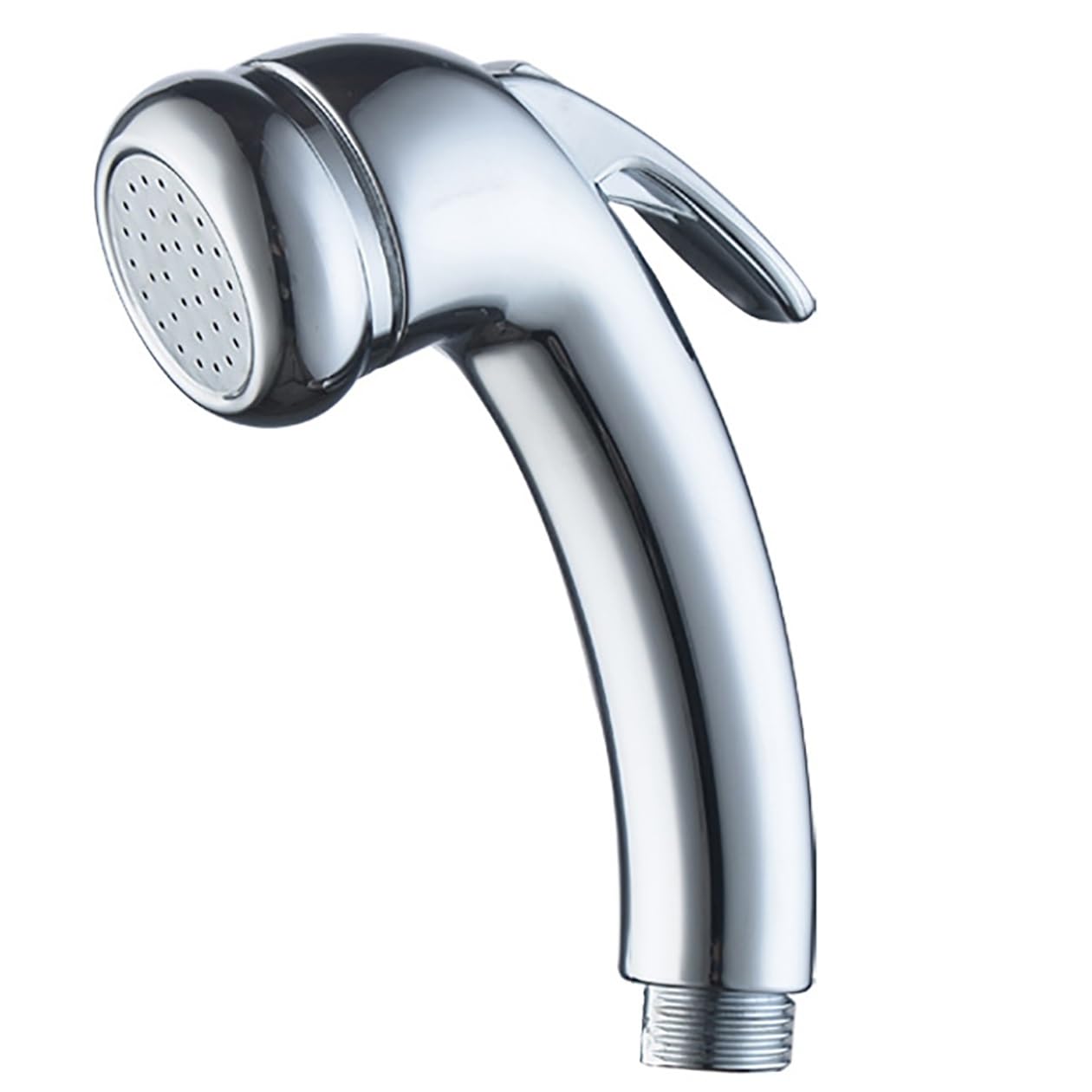 High Pressure Shower Head 1/2" Thread Chrome Trigger Hand Shower Head with On/Off for Baths, Boats, Caravans, Motorhomes, Hair Salons