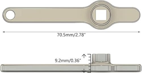 Miniatura 3 de Llave de radiadores de acero inoxidable 304 Llave de ventilación de radiadores Llave de purga de fontanería Llave cuadrada de una sola cabeza llave