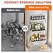 Bunoxea Spice Rack Wall Mounted 3 Pack, Space-Saving Spice Organizer for Spice Jars and Seasonings,Screw or Adhesive Hanging Spice Rack Organizer for Your Kitchen Cabinet,or Pantry Door