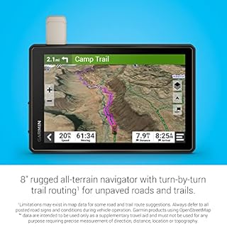 Garmin Tread Overland, All-Terrain Navigator, Rugged, Built in Mapping, iOverlander, Ultrabright Display