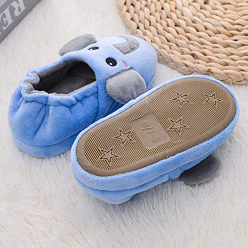 Cartoon Warm Boys Girls Slippers Baby Toddler Kids Soft-Soled Shoes Elephant Pattern Plush Winter Infant Tennis Shoe4