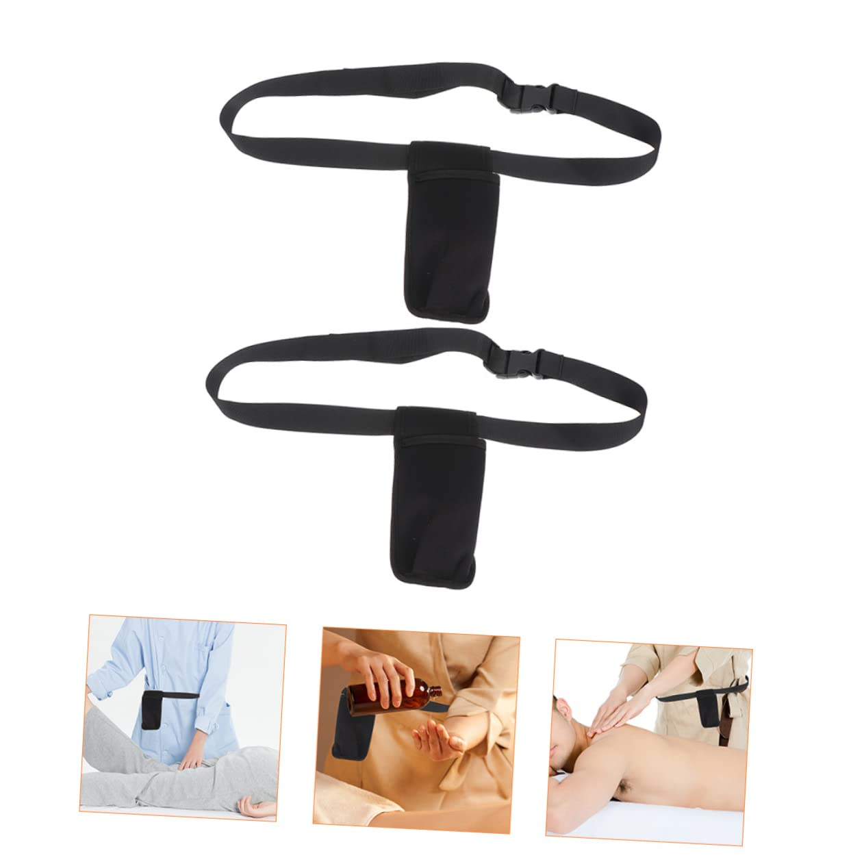 UPKOCH 2 Stück Bauchtaschen für Massagegeräte aus Neopren mit Verstellbarem Taillenband Praktisch zum Tragen von Ätherischen Ölen bei Massageanwendungen