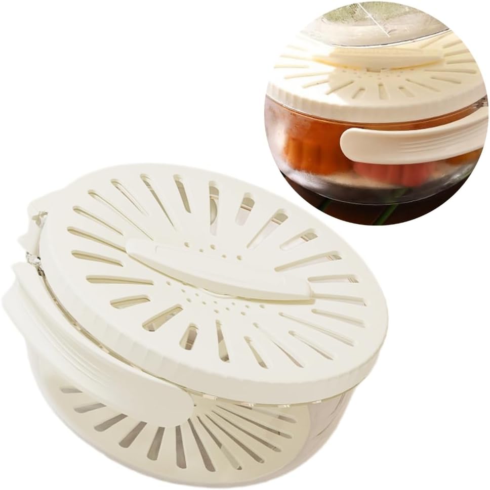 Strainer Basket with Cover Vegetable Washing Bowl Fruit Cleaner Salad Spinner