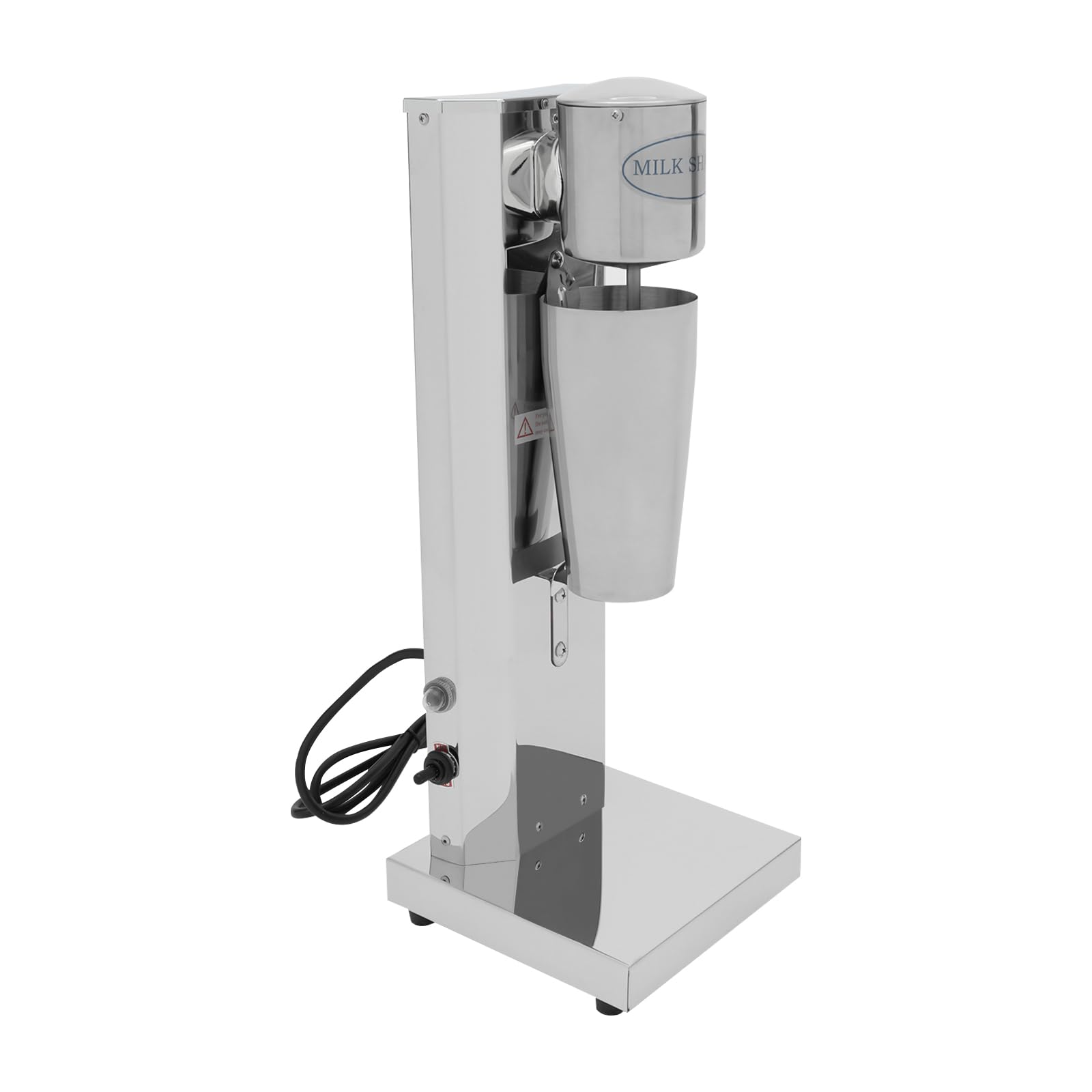 Frullatore elettrico da 180 W, 650 ml, per frullati, cocktail, frappè, mixer per bevande con doppio disco di miscelazione, in acciaio inox, per negozi di tè al latte, caffè