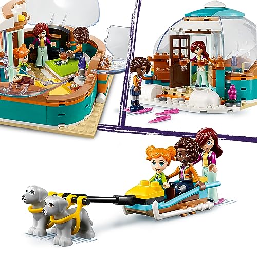 Friends Vacanza in Igloo con Tenda da Campeggio, 2 Cani da Slitta, Mini Bamboline e Accessori, Giochi Invernali con la Fantasia per Bambine, Bambini, Ragazze e Ragazzi da 8 Anni in su 41760 - Lego - Immagine 4
