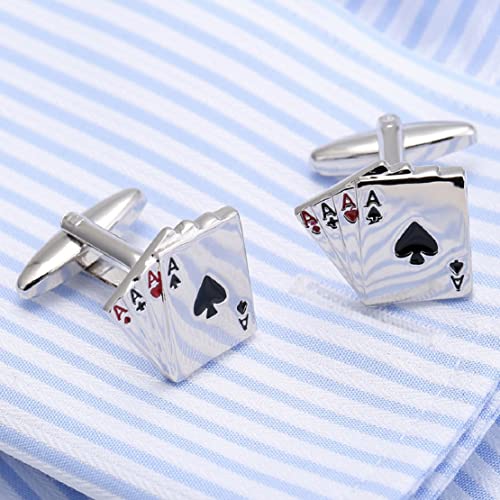 Mancuernillas Lucky Poker para Hombre miniatura 3
