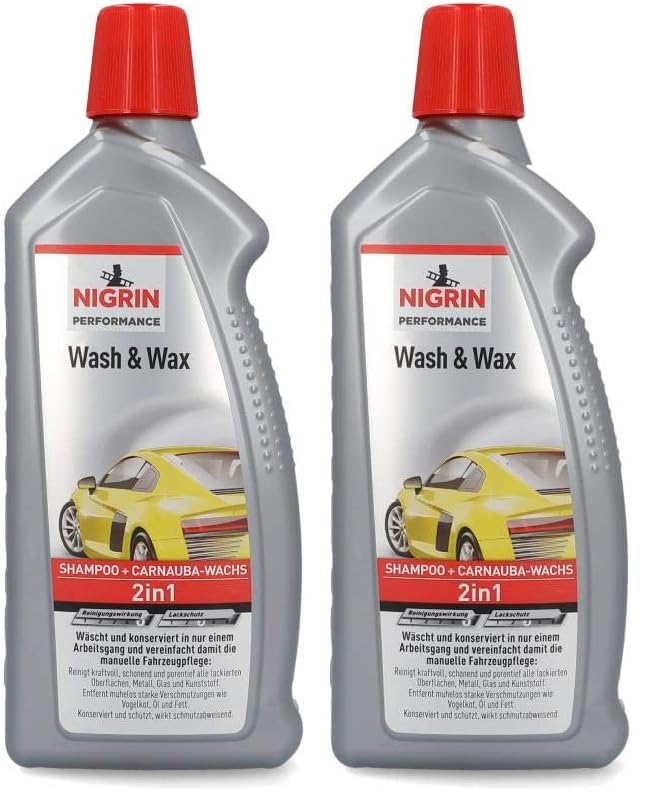 NIGRIN 73878 Performance Wash und Wax Turbo, 1 L (Packung mit 2)