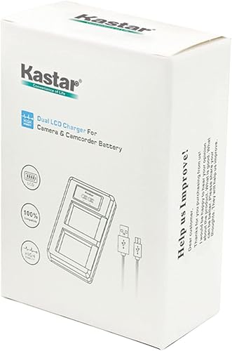 Miniatura 7 de Kastar Paquete de 1 batería y cargador USB LKD2 compatible con cámara Pixii A1571, cámara Pixii A2572, cámara digital sin espejo lunar Hasselblad