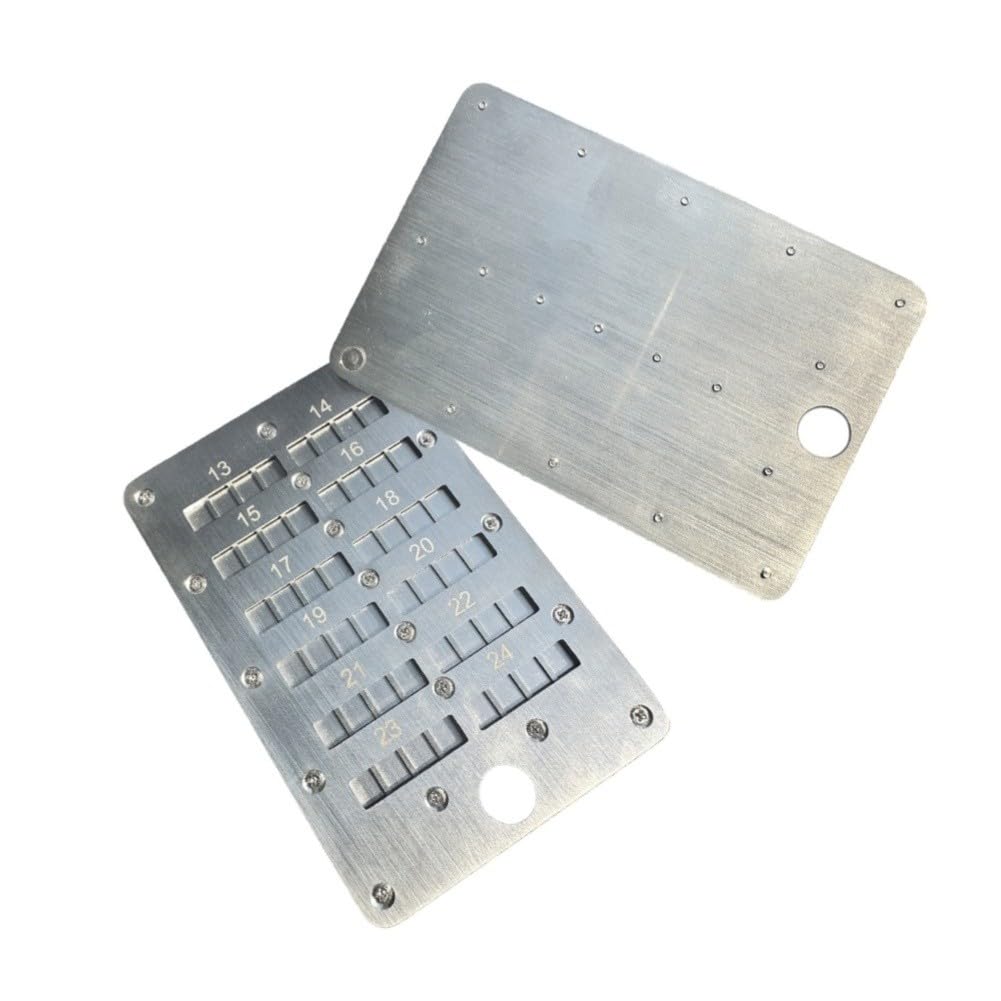 FACAIIO Cuaderno compacto para contraseña de acero inoxidable, cerradura mecánica manual con placas de metal personalizadas, diario de seguridad a prueba de óxido, 10,5 x 7 cm