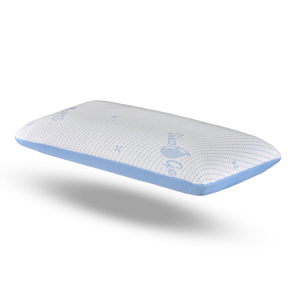 DECASATEXTIL® Almohada viscoelástica Visco Fresh: Temperatura regulada y Soporte Adecuado para un sueño reparador y Fresco Que Mejora la Calidad de tu Descanso. (150 cm)
