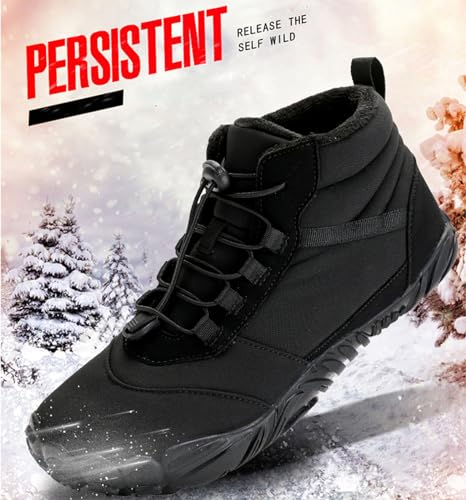 Myallfeet Men's Winter Outdoor Thermal Hiking Shoes Soft Fur Lining for Comfortable Anti Slip Hiking Ankle Boots2