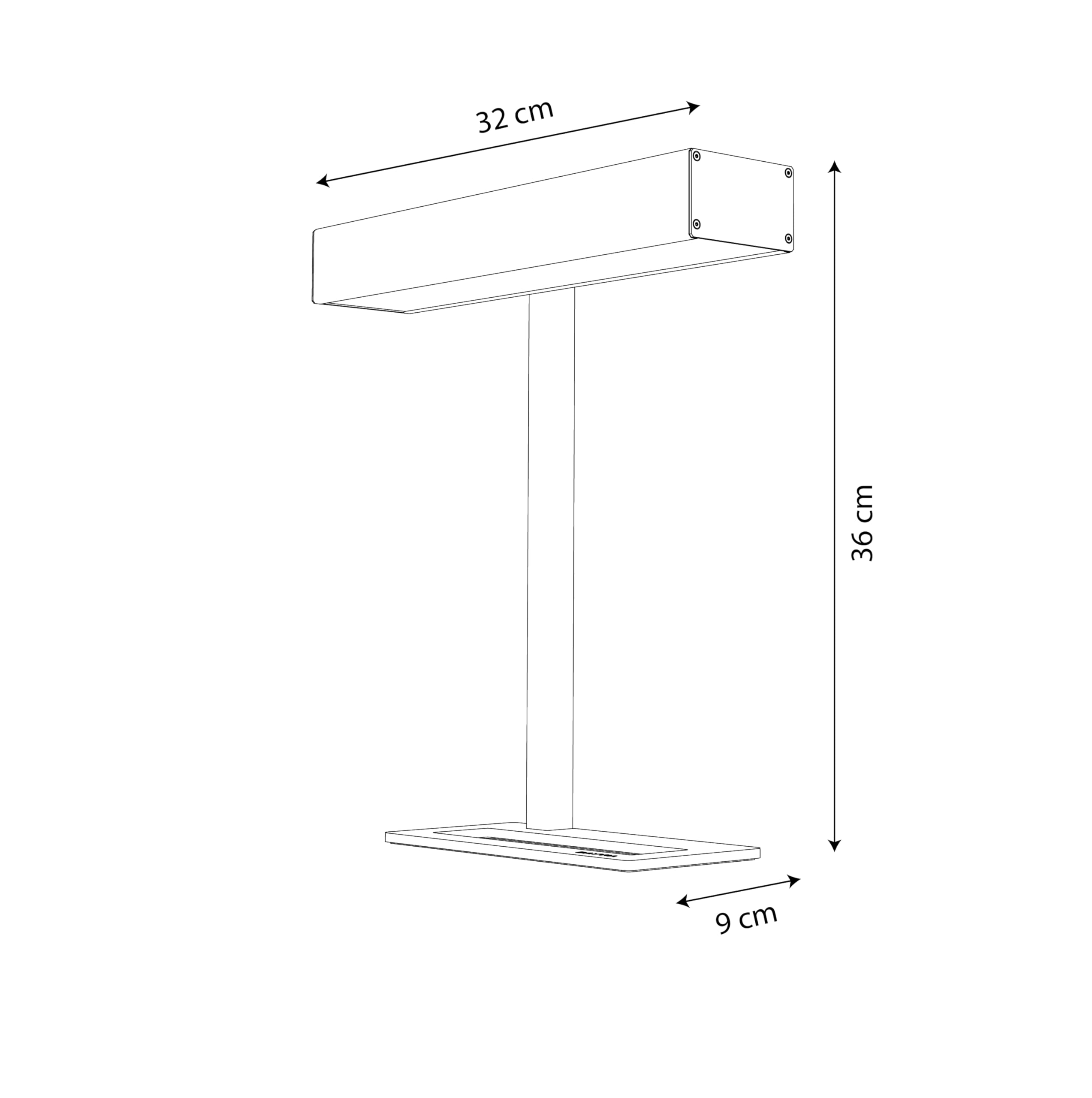 Lamp Dayvia Sundesk LED lichttherapie zwart