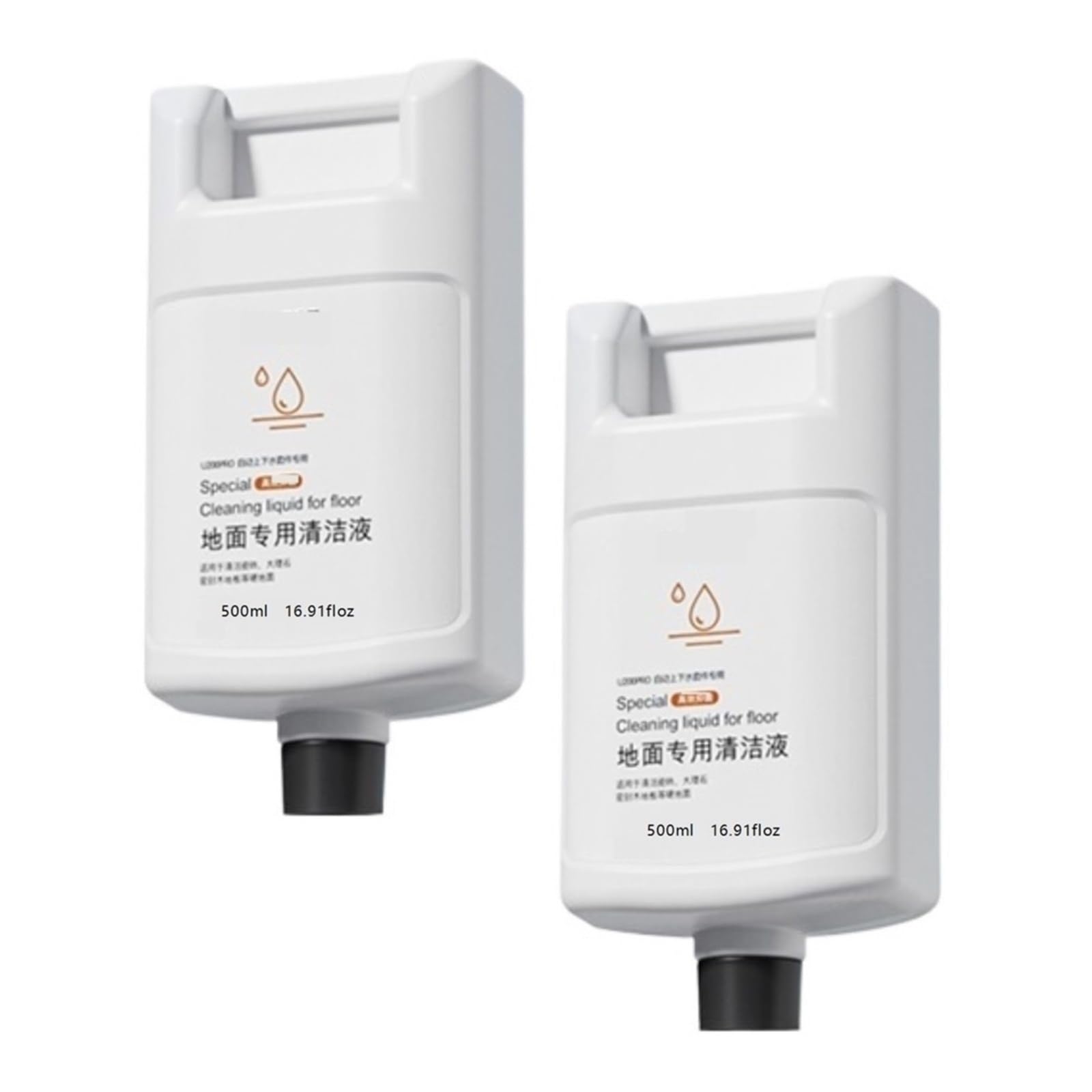 500ml 16.91 floz, Líquido limpiador de suelos de barredora. Compatible para Uwant U200Pro, U200 Lite,U260。 Limpiador de suelos Accesorios para aspiradoras(2pcs)
