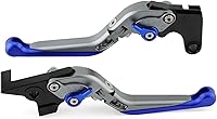 Vista 11 de Palancas de embrague de freno plegable para motocicleta para Yamaha MT09 MT 07 2021 para Tracer 900 700 XJ6 FZ6 FZ8 XSR (Color negro y rojo)