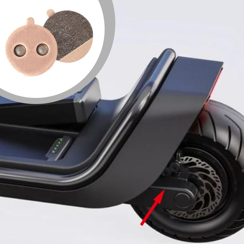 2 Pares Pastillas de Freno Sinterizadas para Patinete KUGOO M4 Pro y SmartGyro Speedway v3, Repuestos de Alta Resistencia para Freno de Disco, Resistente al Desgaste y de Alto Rendimiento