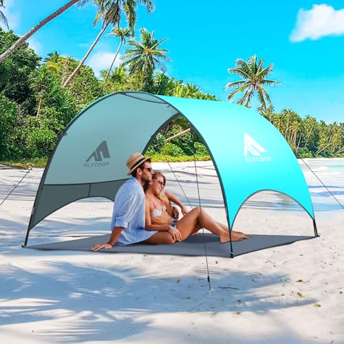 Strandmuschel Strandzelt Sonnenschutz UV50+ | Kompakt (43×10...