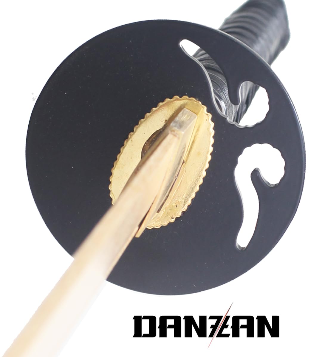 Danzan Katana en Bois Ronin - Sabre Japonais d'Entraînement Ninja Epée Shinobi - Lame en Bois
