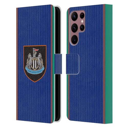 Newcastle United étui Samsung S22 Ultra portefeuille en cuir noir Newcastle United FC de protection
