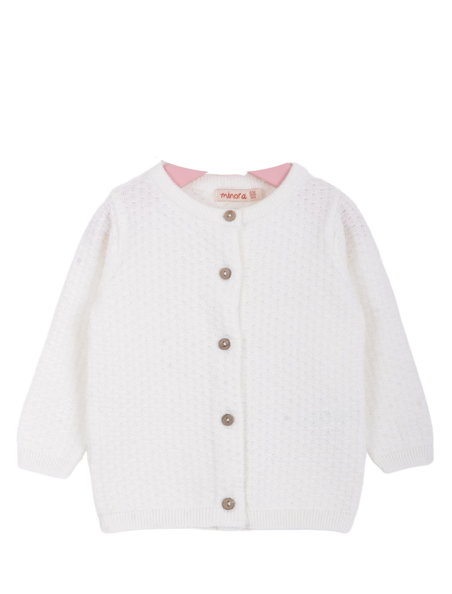 Cardigan Bébé Coton Motif Cœur - Doux Et Respirant Unisexe 6-24 Mois - Vêtement Tricot Confortable Fille Garçon