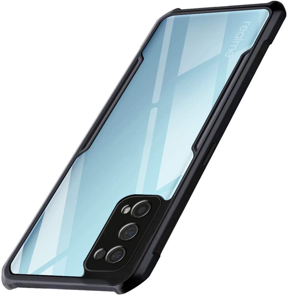 WOW IMAGINE Shock Proof Clear Back Case Mobile Cover for Realme 7 Pro (Hard | Hybrid PC + TPU | Full Armour Device & Camera Protection | Black) (B08THV25HR) Amazon Price History, Amazon Price Tracker