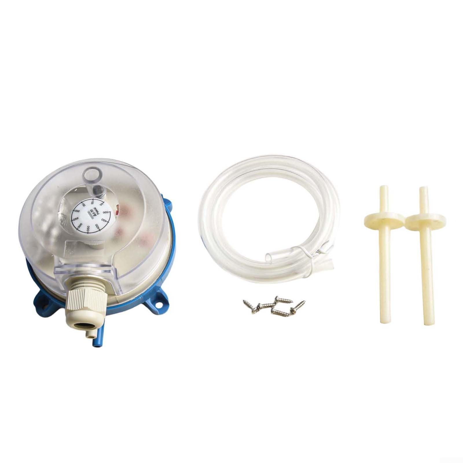 Air Differential Pressure Switch with Adjustable 20-500Pa Range, for HVAC Air Flow for Ventilation System & Industrial Refrigeration,(50-500PA)