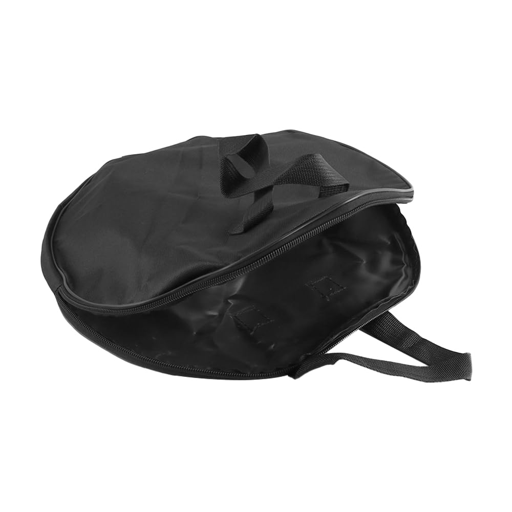 VOANZO 12 Inch Drum Practice Pad Bag with Handle Black Oxford Cloth Drum Pad Carrying Case Durable and Protective Drumming Accessory - Image 4