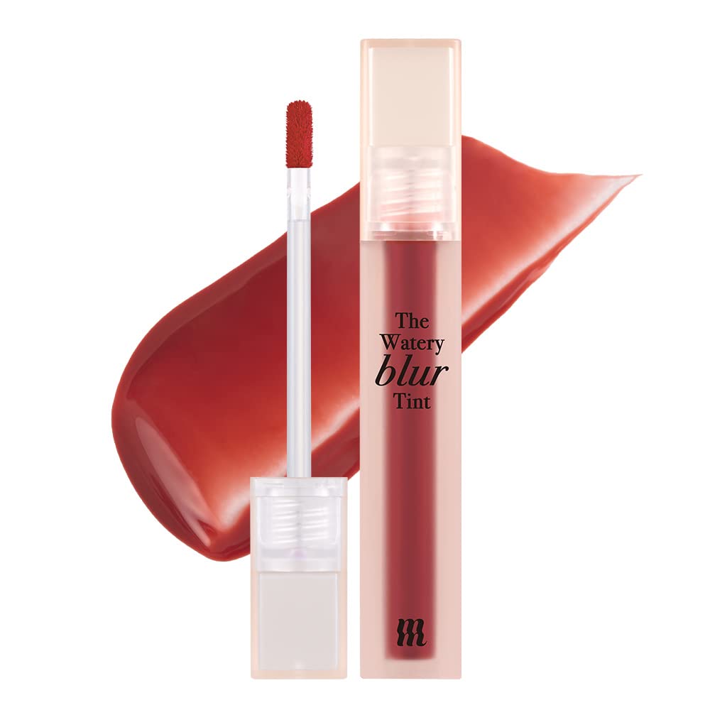 MERZY The Watery Blur Velvet Tint – Vegan Long-Lasting Lip Tint with Soft Matte Finish – Gel-to-Powder Texture, High-Pigment Color #02 MORE AFFECTION, 0.13 fl oz