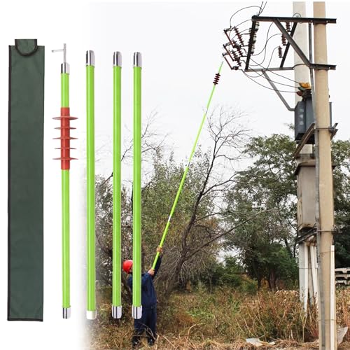 Przeciwdeszczowy drążek przedłużający, do wysokiego napięcia, odporny na deszcz, do awarii elektrycznej, 4 sekcje, 110 kV, 5 m