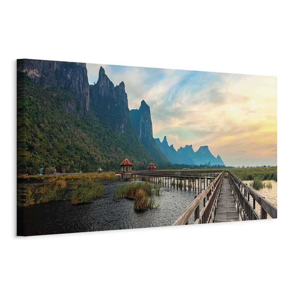 murando - Quadro Fonoassorbente Scogliere Paradisiache Paesaggio Thailandia 60x20 cm 1 Pezzo - Quadri Acustici - Pannelli Fonoassorbenti Decorativi - Decorazione da Parete Soggiorno c-B-10227-b-a
