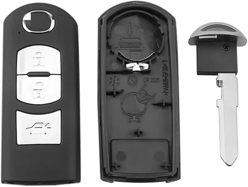 Miniatura 3 de Oulesh Car Key Fob Cases for Mazda CX-3 Axela CX-5 Atenza, Smart Remote Key Shell Case 3 Button