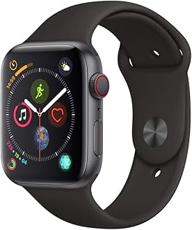 Apple Watch Series 4 (GPS + Cellular, 44mm) - Space Grey Aluminium Case with Black Sport Band