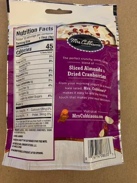 Miniatura 2 de Mrs. Cubbison's Almendras y arándanos tostados en rodajas de 3.25 onzas