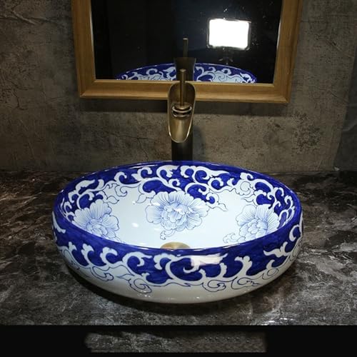 Lavabos de baño Celadon con accesorios retro y diseño antisalpicaduras 5