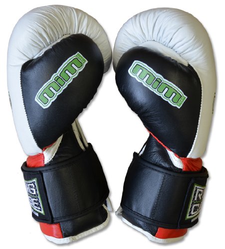 Deluxe MiM-Foam Sparring Boxing Gloves - Safety Strap Boxing Training Gloves, for Boxing, MMA, Muay Thai, Kickboxing (16oz)