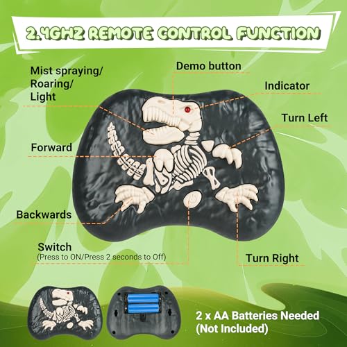 Flybakiz RS063-1 Remote Control Robot Dinosaur Toys For Kids 5-7,2.4G Electronic Rc Walking Dinosaur Pet thumb #5