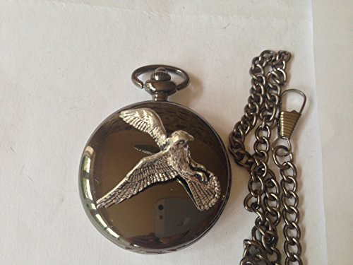 Montre gousset à quartz B46 Kestrel : la précision sans remontage en boîtier noir poli