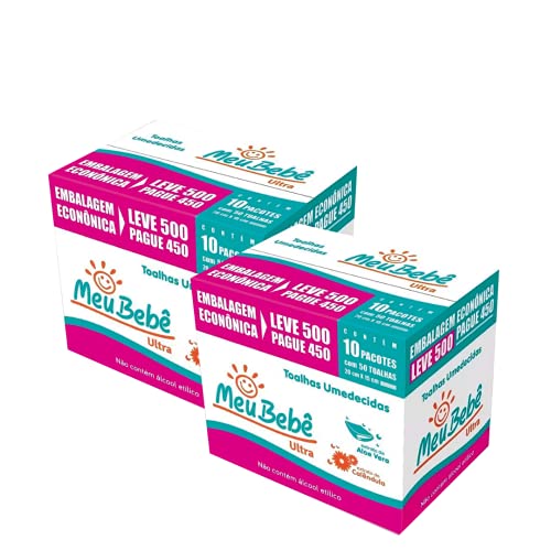 Toalha Higiênica Umedecida Meu Bebe Ultra Leve 1000 PG 900