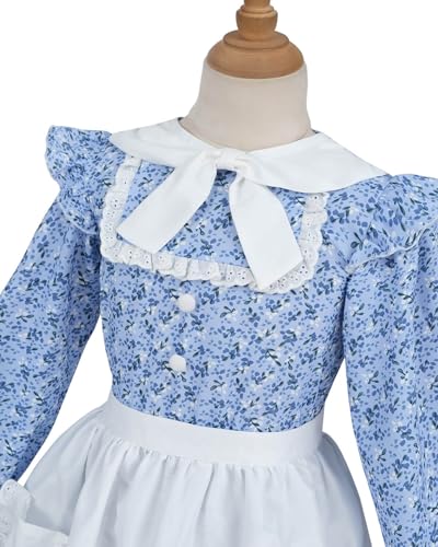 Disfraz Colonial Niñas Laura Ingalls Wilder con Delantal miniatura 5