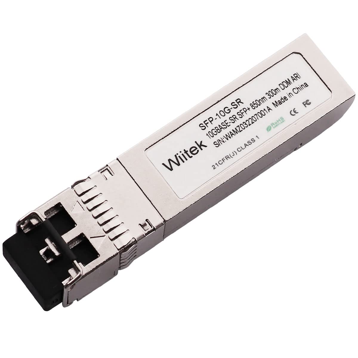 10GBase-SR SFP+ Multimode Transceiver, 10G SFP 850nm 300m DDM Duplex LC Module, Compatible with Arista SFP-10G-SR