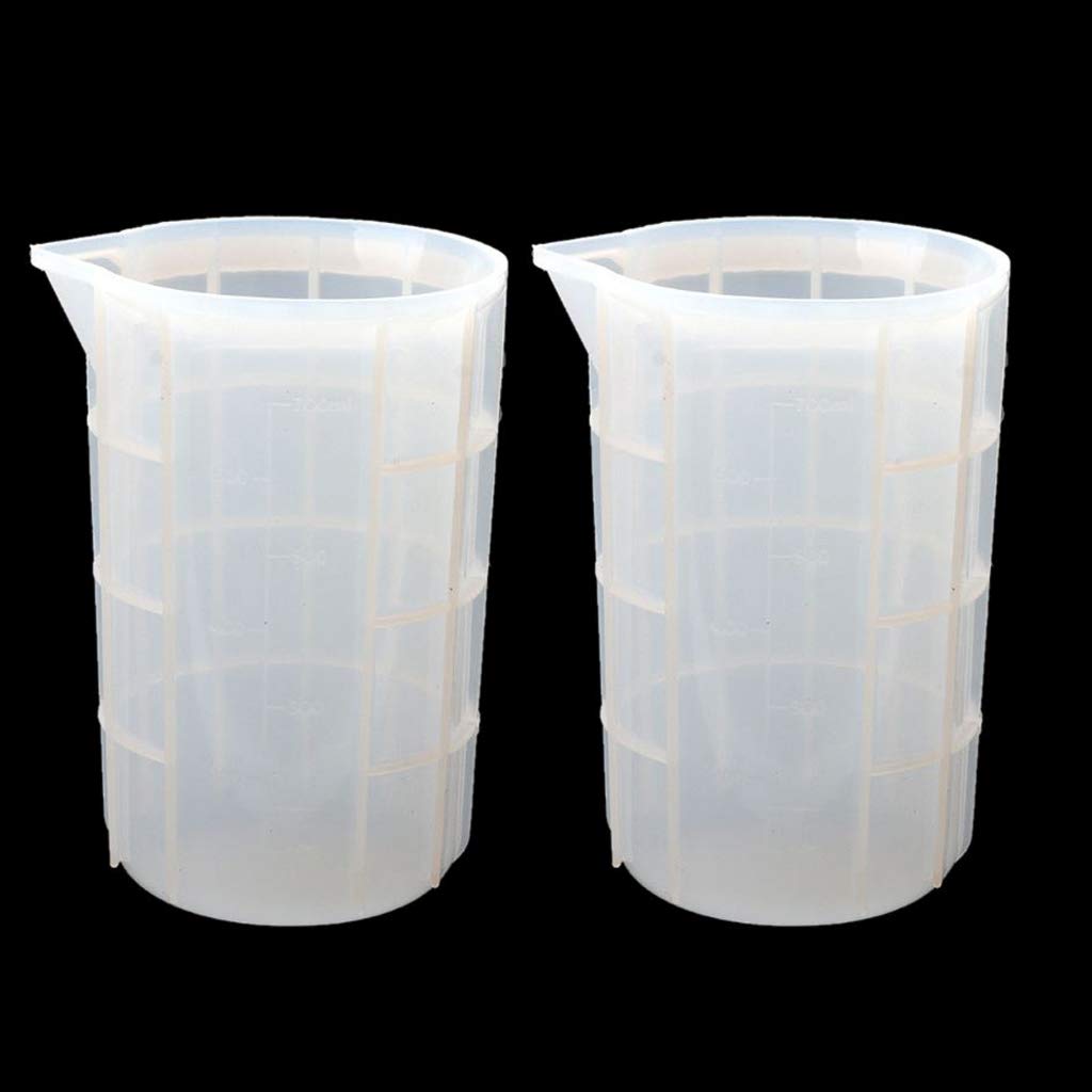 WT-DDJJK Measuring Cups, 2Pcs 700ml Extra Large Silicone Measuring Cups Resin Mixing Casting Cups Tools