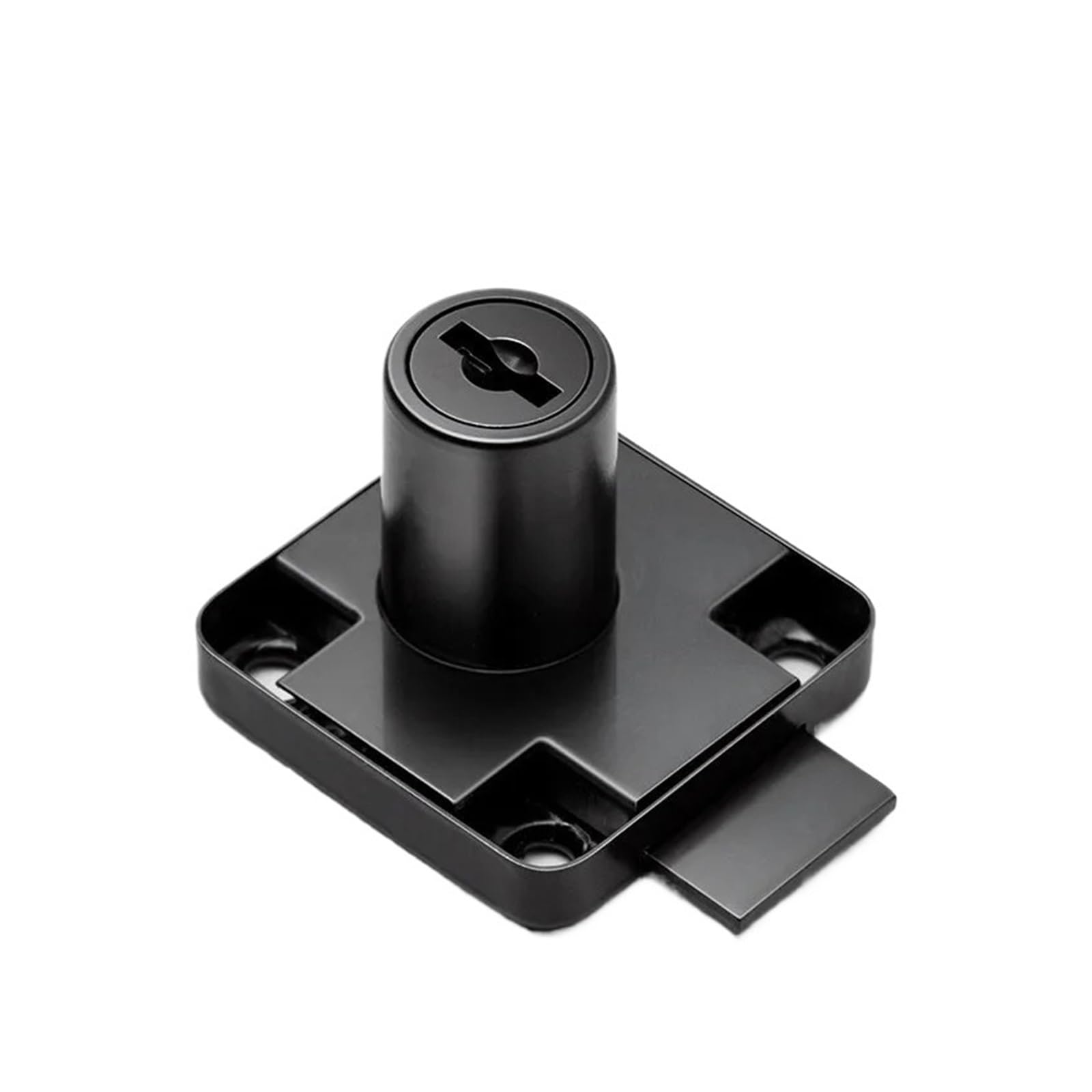 Cabinet Locks 4 Sets Desk Drawer Furniture Lock Wardrobe Cabinet Door Locker Office Letter Mailbox Cam Locks Hardware Bedside Bookcase Solid(Black 16x22)
