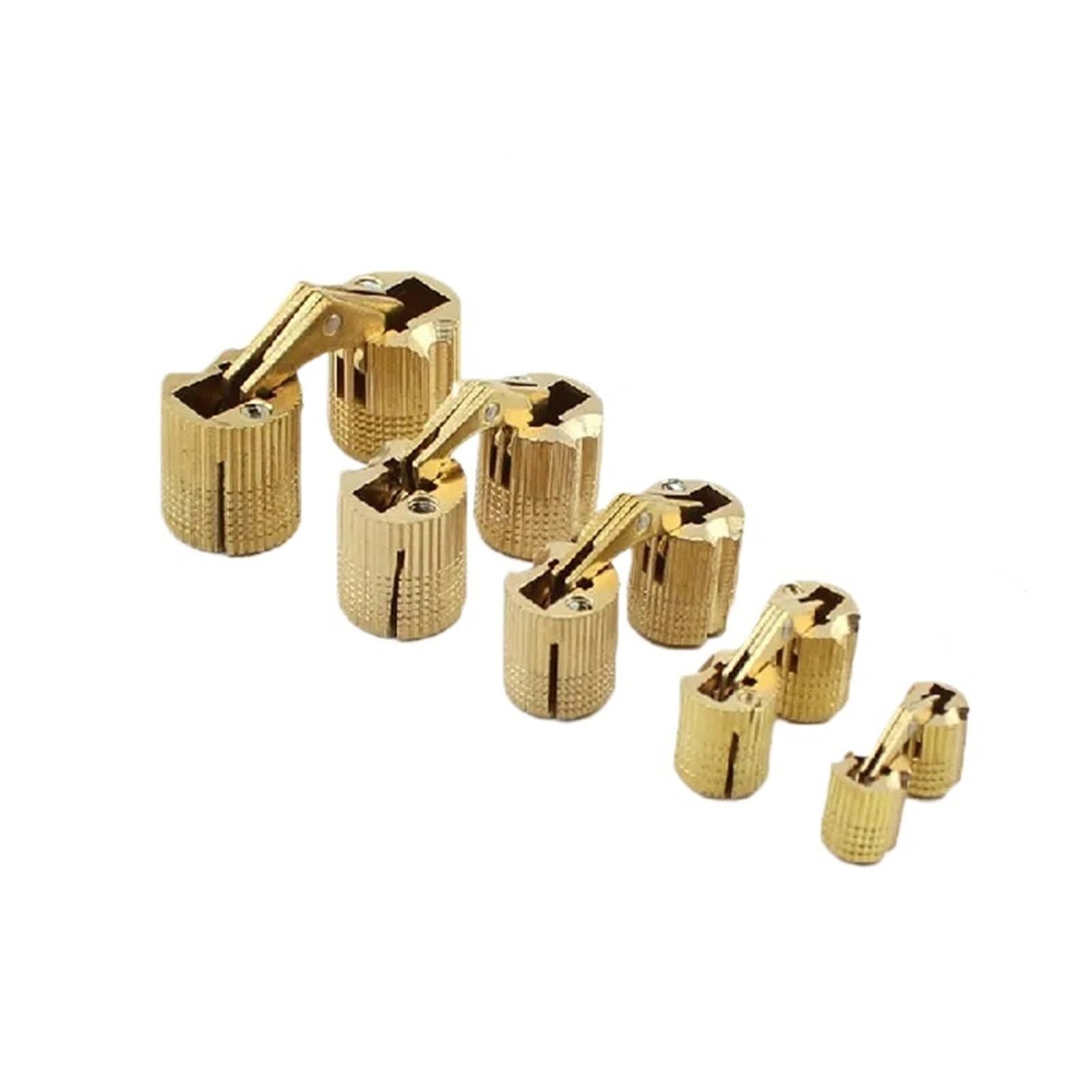 Kdhcvkz 16Mm 1Pcs Brass Furniture Hinges 8-18Mm Hidden Cabinet Concealed Door Hinges(16Mm)